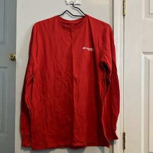 Columbia Red Long Sleeve Shirt